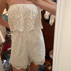 Bardot white romper
